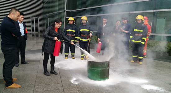 惠明环保“消防实战大练兵”